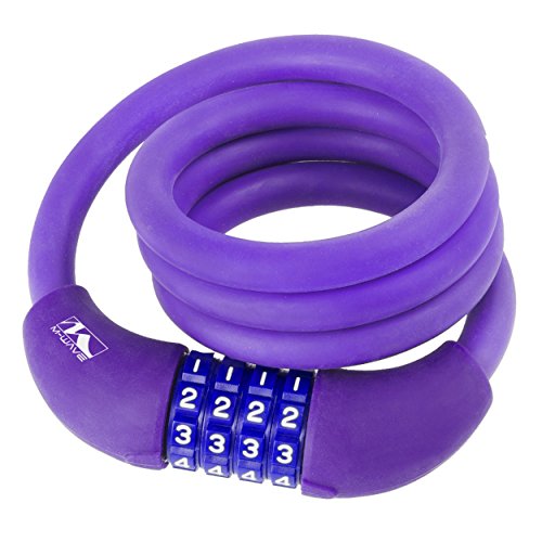 purple bike lock
