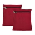thumbnail image 2 of 2 bolsillos laterales para coser con cremallera, pequeños monederos de lona, ​​fundas para teléfono, bolsillos interiores para sudaderas, abrigos y rojo, 2 of 8