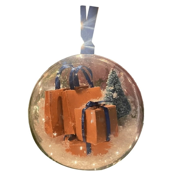 ZOUSSIQI 3.15in Christmas Mini Express Box Ornament With Colorful Bows PVC Funny Mini Packages Ornament for Xmas Halloween Decorations Style 5 JU316-110712