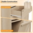 thumbnail image 4 of TROPOW Tilt Out Trash Cabinet, Modern Hidden Freestanding Garbage Can & Laundry Hamper, Pet Proof Tilt-Out Trash Bin Cabinet with Drawer for Kitchen, Dining Room, Laundry, Living Room, 4 of 7