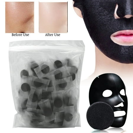 Domqga 100pcs Bamboo Charcoal Fiber Compressed Facial Face Mask Paper Diy Skin Care Diy Facial Mask Compressed Sheets Mask Compressed Diy Mask Walmart Canada