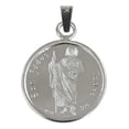 thumbnail image 2 of JOYARIS Dije Medalla San Judas Tadeo Mediana Plata Pura Ley 999 DM-0000106, 2 of 4