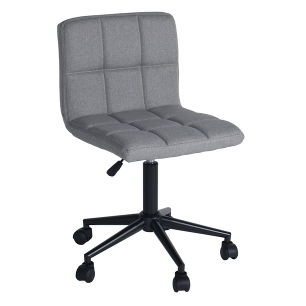 Silla de Escritorio VÁRIXA Office Tela Gris con Patas Negras | Silla Moderna para Oficina y Home Office