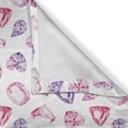 thumbnail image 6 of Ambesonne Diamonds Valance & Curtain, Watercolor Heart Rocks, 55"x45", Pink Violet Red, 6 of 6