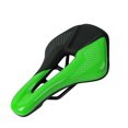 thumbnail image 3 of Naiovety Asiento de sillín de bicicleta de carretera Diseño hueco Asiento de cojín de cuero de PU transpirable Accesorio de ciclismo de carretera Ciclismo verde negro Naiovety OD000144-03B, 3 of 6