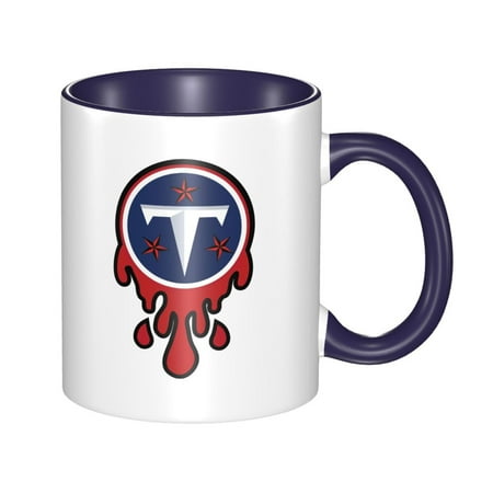 

Tennessee_Titans 11 Oz Originality Coffee Mugs Large Water Mugs With Handle Porcelain Coffee Cup Thank You Gifts For Mom Dad And Friends Navy Blue