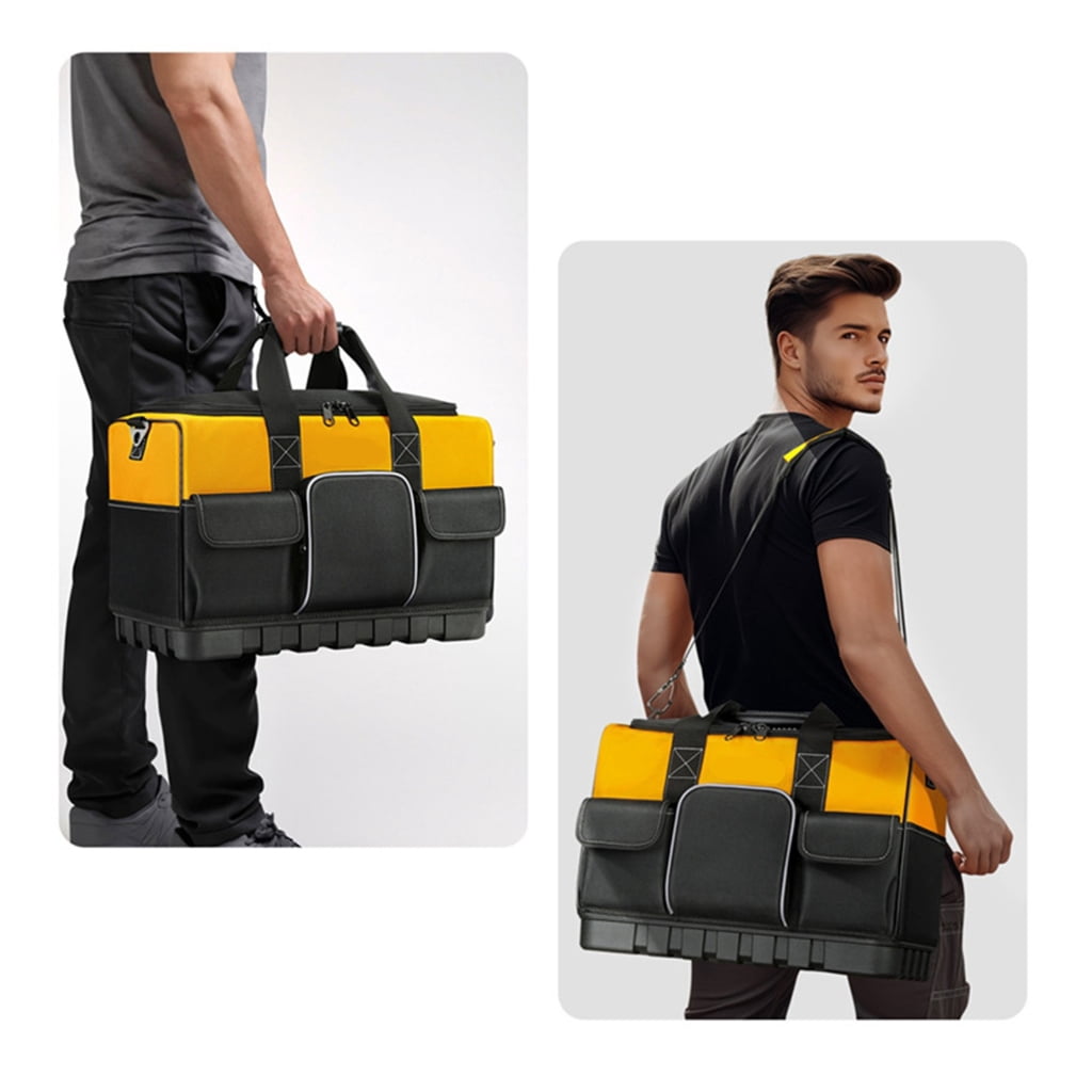 MOMOJIA Multifunctional Tool Bag Waterproof Electrician Oxford Cloth Thickened Carpentry Tool Bag Large Maintenance Storage Bag