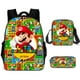 thumbnail image 1 of Mario bros mochila sonic mochila bolsa de hombro estuche de lápiz de tres piezas set, 1 of 4