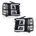 thumbnail image 6 of CROSSDESIGN LED DRL Tube Projector Headlights Fit for Chevy Silverado 1500 2500 2007-2013 Headlamps, 6 of 9