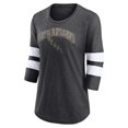thumbnail image 2 of Women's Fanatics Heather Charcoal Vegas Golden Knights Special Edition 2.0 Barn Burner 3/4 Sleeve T-Shirt, 2 of 3