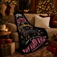 thumbnail image 3 of Dachshund Portrait Geometric Puppy Artwork Playful Graphic Style Dog Lovers Colorful Pet Portrait Warm Flannel Blanket, Pet Adoption Gift for Living Room and Bedroom Home Decor, 3 of 9