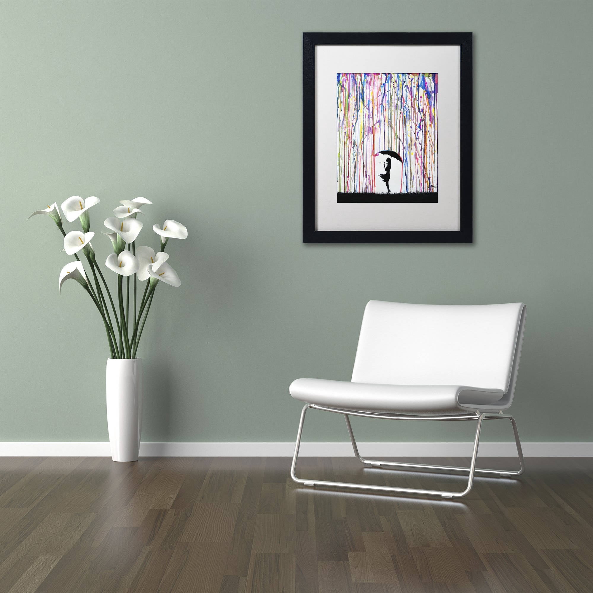 Trademark Fine Art 'Persephone' Canvas Art by Marc Allante, White Matte, Black Frame