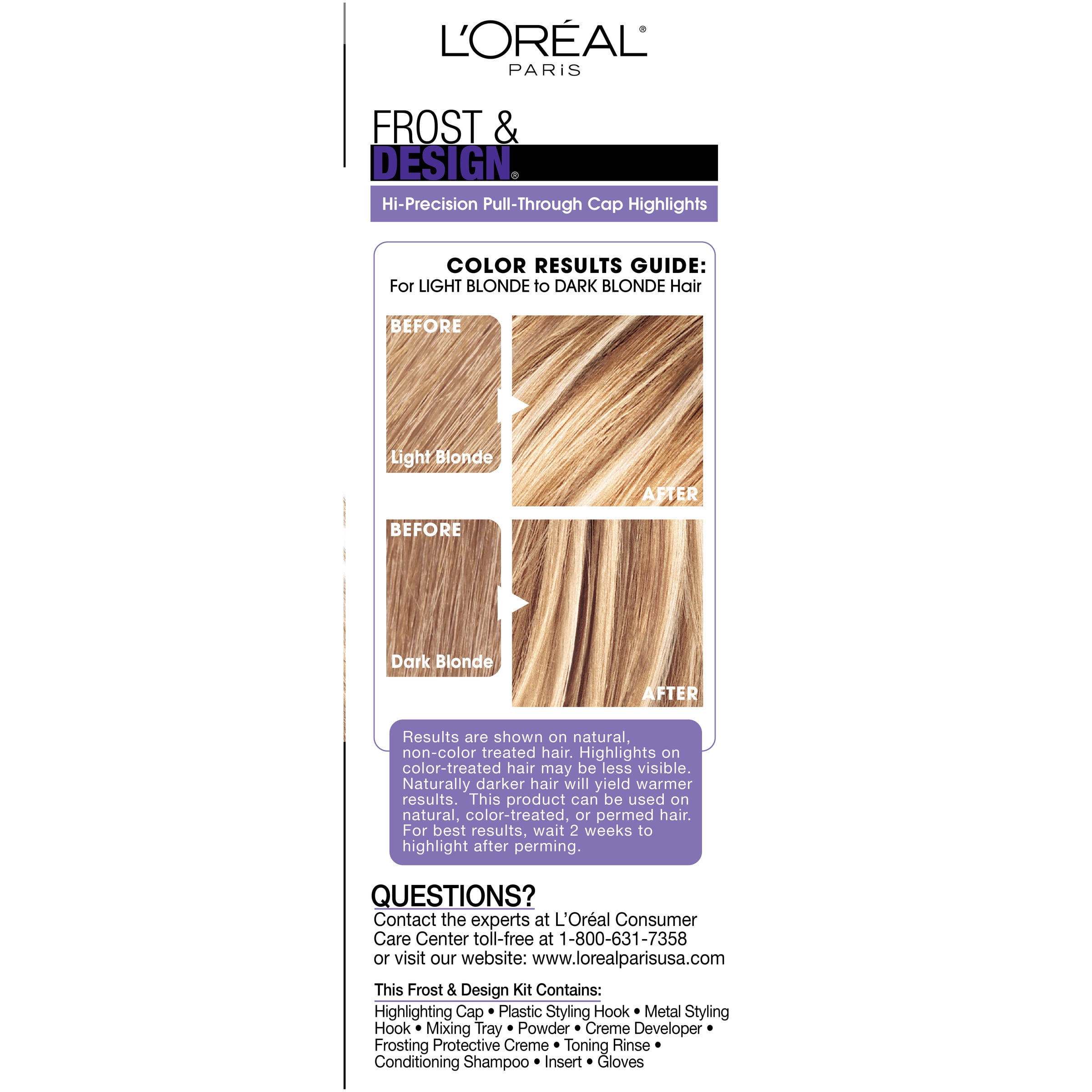 L'Oreal Paris Frost And Design Permanent Hair Color, H85 Champagne -  