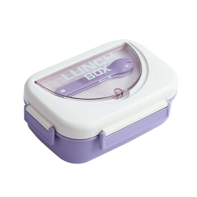 Boîte à Bento Étanche Premium pour Adultes - Récipient à Lunch 3 Compartiments 56oz, Sans BPA, Portable pour Préparation de Repas en Déplacement (Violet)