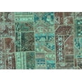 thumbnail image 1 of Ahgly Company Indoor Rectangle Patchwork Turquoise Blue Transitional Area Rugs, 5' x 7', 1 of 4