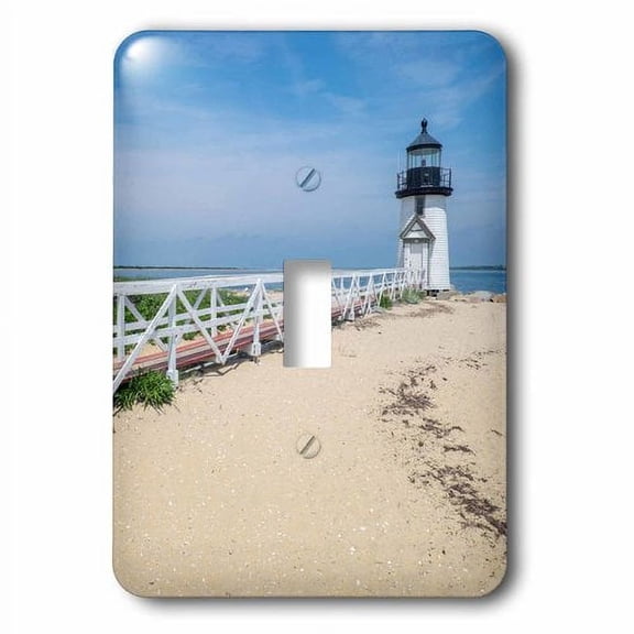3dRose, Brant Lighthouse, Nantucket Harbor, Nantucket, Massachusetts, USA, single toggle switch