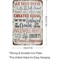 thumbnail image 2 of Declaration Independence Patriotic Subway Art 4th Metal Sign 12 x 8 Inch Vintage Wall Decor, 2 of 6