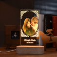 thumbnail image 1 of Personalized Picture Frame, Acrylic Plaque LED Night Light, Custom Photo Gifts for Women Men Best Friend Picture Frame, 1 of 5
