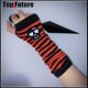 thumbnail image 4 of Guante gótico Lolita con cubierta para el brazo, calentadores de brazo Harajuku, muñequera larga punk sin dedos a rayas, guantes para cosplay de lolita, 4 of 5