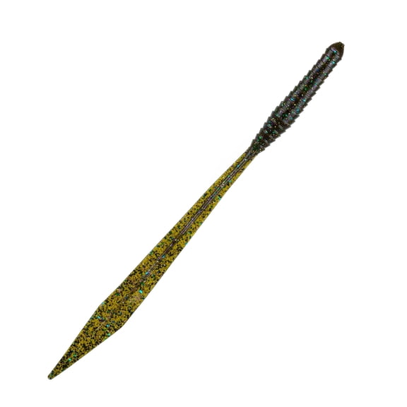 6th Sense – Ridge Worm 10 Soft Plastic Worm, High-Displacement Versatile Bass Bait,