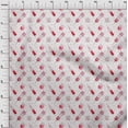 thumbnail image 4 of oneOone Tissu Popeline de Coton Rouge Ciseaux Matériel de Couture Tissu Imprimé au Mètre 56 Pouces de Large, 4 of 5