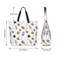 thumbnail image 5 of Kdxio Rocket Planets Casual Tote Bags Women Big Capacity Shoulder Bag for Women Travel Shoulder Bags Handbags, 5 of 8