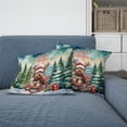 thumbnail image 2 of Merry Christmas Santa Reindeer Antlers Yorkshire Terrier Sleigh Xmas Winter Holiday Pillow Cushion Double Sided Yorkie Dog Lover Gifts Throw Pillow - 00023, 2 of 4