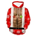 thumbnail image 1 of EHQJNJ Women's Hoodies Blanket Women 3D Funny and Cute Christmas Printed Long Sleeve Hoodie Sweatshirts Merry Christmas Long Sleeve Outfit Hoodie Pullover Couple Casual Sports Pocket Hooded Sweater, 1 of 3