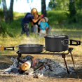 thumbnail image 3 of Camping de camping ligero PAN sobre EL JUEGO de CAFILLOS de CAFIL de ALUMINIO para 2-3 PERSONAS, TRABAJA de CUBIERTAS de CUBIERTAS UTENSILO de UTENSIL Soledad Utensilios de cocina al aire libre, 3 of 9