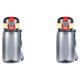 thumbnail image 2 of Monstrate Botella de agua a prueba de fugas 400ML Sports Portable Drink Cup con cuerda gris Gris 2Conjunto, 2 of 6