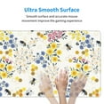 thumbnail image 6 of Disketp Gaming Mouse Pad Wildflower Honeybee Pattern Large Mouse Mat Long Extended Desk Pad Non-Slip Rubber Mice Pads Stitched Edges Thin Pad (11.8x31.5 Inch), 6 of 9
