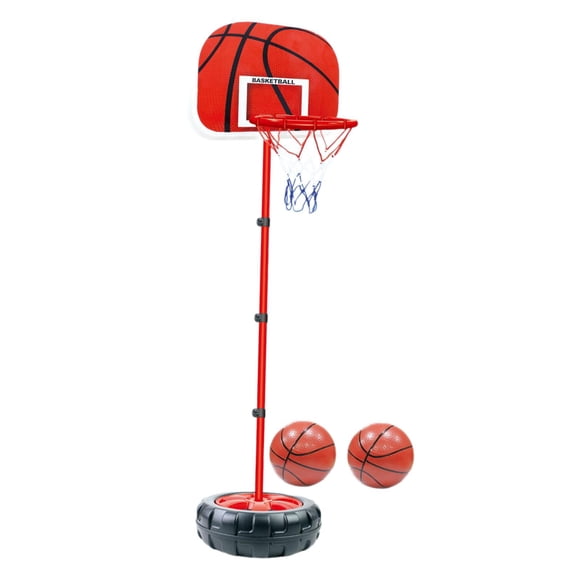 Colaxi Basketbal Set Toy Kids Basketball Set with Ball with Ball Pump Kids Basketball Toy ,Kids Basketball Hoop for Boy Indoor Gift. 26.5cmx168cm