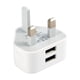 thumbnail image 2 of Adaptador Cargador Pared Corriente USB Enchufe Británico 3 Pines para Tableta (2USB), 2 of 6