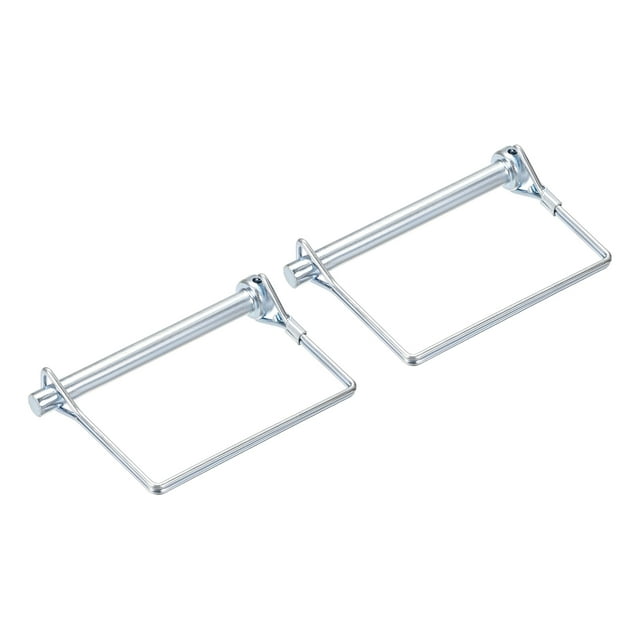 Pasador de acoplador de remolque de 2 piezas de 3/8" de diámetro, pasador de acoplador de 3-5/32" de largo, pasador de bloqueo de PTO cuadrado