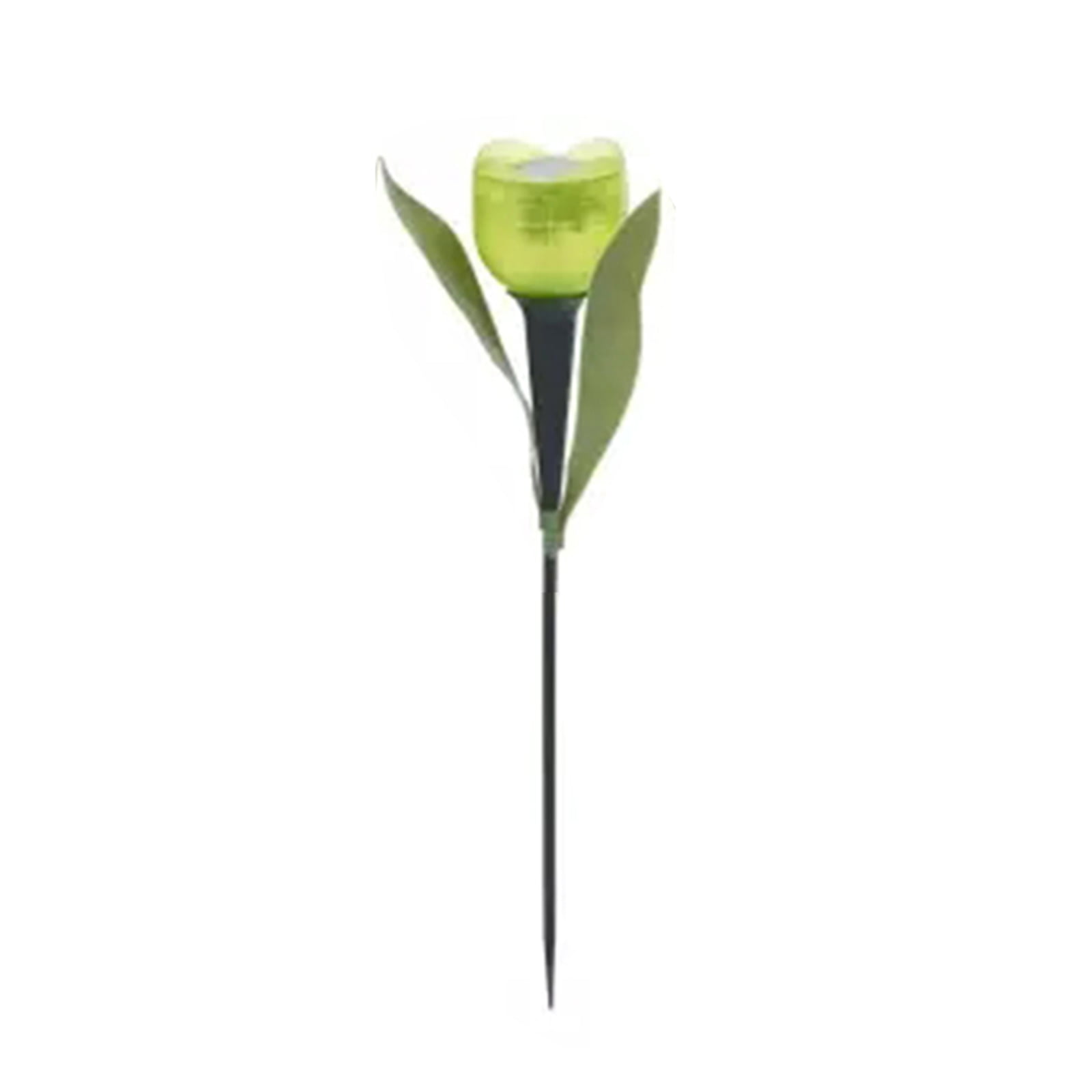 Garden Tulip Flower Shape LED Solar Powered Lights Outdoor Yard Standing Decor* 