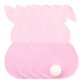 thumbnail image 2 of 4Pcs Easter Bunny Cutlery Holder Plush Tail Decor Rabbit Shape Cutlery Cover Cutter Fork Bag Happy Easter Party Decoration-Pink, 2 of 8