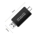 thumbnail image 3 of Lector de tarjetas Adaptador de tarjeta de memoria USB 3 en 1 portátil, 3 of 7