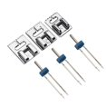thumbnail image 3 of 3 Pcs Double Twin Needles Pins (3 Size Mixed 2.0/90 3.0/90 4.0/90) With 3Pcs Groove Pintuck Presser, 3 of 5