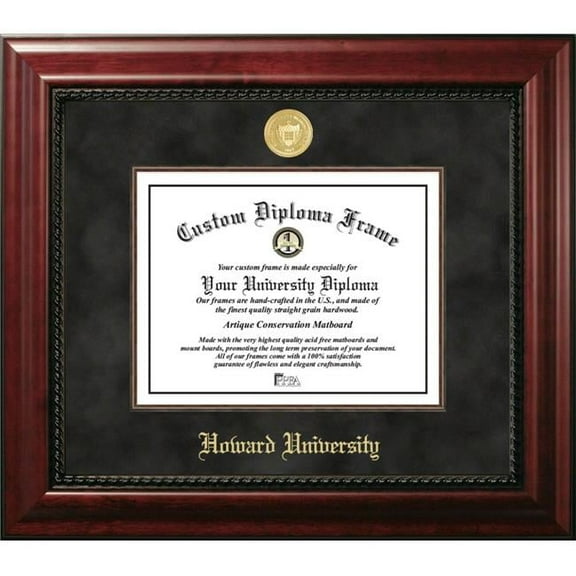 Campus Images DC991EXM-1185 11 x 8.5 in. Howard University Executive Diploma Frame