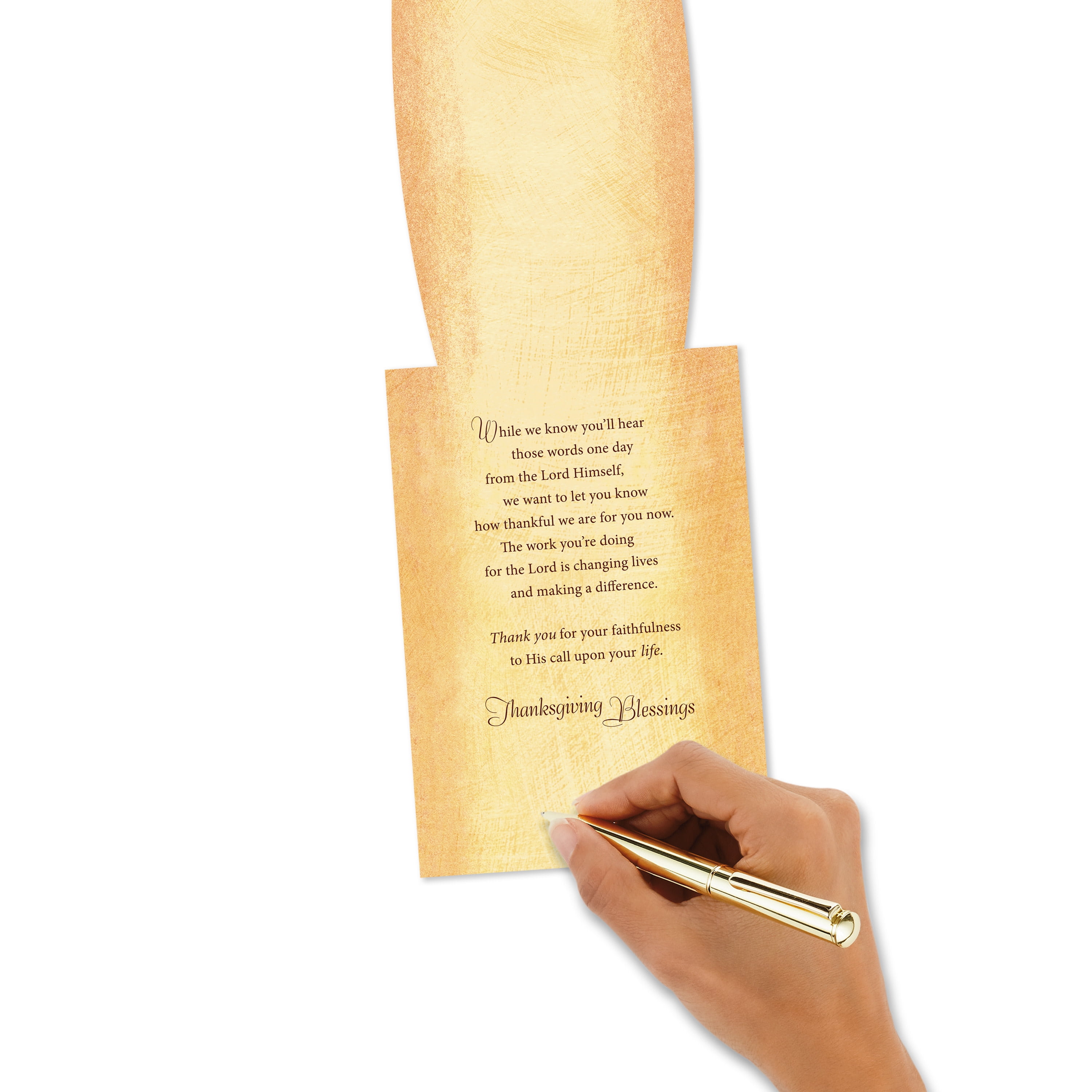 DaySpring Religious Thanksgiving Card (Thank You for Your Service), 1 Count