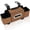Brown, variant on Hunlyman Car Back Seat Organizer with Cup Holders, Backseat Organizers Hanging Storage, for Hold Drinks, Handbag, Compatible with Most Vehicles