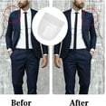 thumbnail image 4 of 2 Pairs/4Pairs Set-in Shoulder Pads Thickness 1.5cm Breathable Sponge Pads Shoulder Enhancer Sewing Supplies for Women Men Sloping High Low Shoulders Blazer Suit T-Shirt, 4 of 6