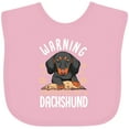thumbnail image 3 of Inktastic Protected by a Dachshund Dog Boys or Girls Baby Bib, 3 of 4