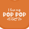 thumbnail image 4 of Inktastic I Love My Pop Pop with Hearts Boys or Girls Baby Bib, 4 of 4