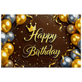 thumbnail image 2 of Gorgeous Happy Birthday Banner with Crown Balloons Stars Background for Birthday Party Decorations Photography Props Backdrop Party Supplies, 2 of 8
