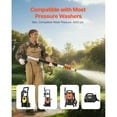 thumbnail image 3 of KFFKFF Pressure Washer Telescoping Wand, 24 ft, 4000 psi, Adjustable Spray Wand with Extension Wands, Gutter Cleaner, Brush Head, Pivoting Coupler, 7 Spray Nozzles, and Support Harness, 3 of 9