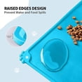thumbnail image 4 of Silicone Pet Feeding Mat, Waterproof Mat For Dog And ls, Raised Edges, Anti-slip Tray Mats, 4 of 5