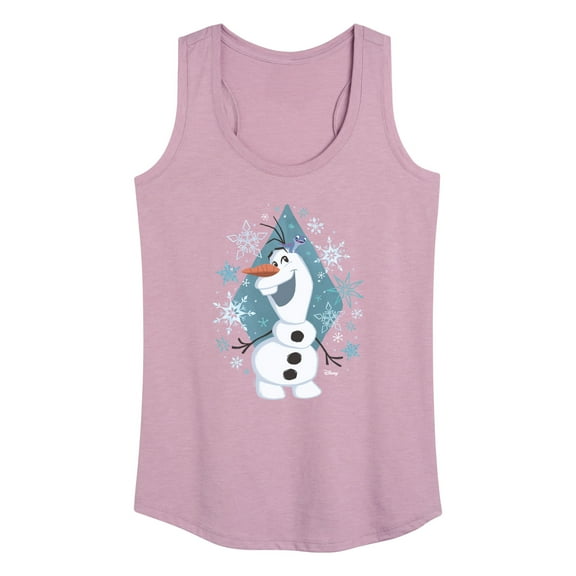 Frozen - Winter - Olaf Dancing In Snow - Women's Racerback Tank Top