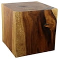 thumbnail image 4 of Haussmann Wood Cube Table 18 in SQ x 18 in High Hollow Inside Walnut Oil, 4 of 5
