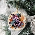 thumbnail image 3 of German Shepherd Portrait Watercolor Vintage Retro Styles Ceramic Round Ornament Alsatian Dog Lover Gifts Home Tree Decor - 00001, 3 of 5